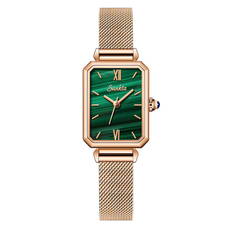 Waterproof Square Quartz Wristwatch for Women