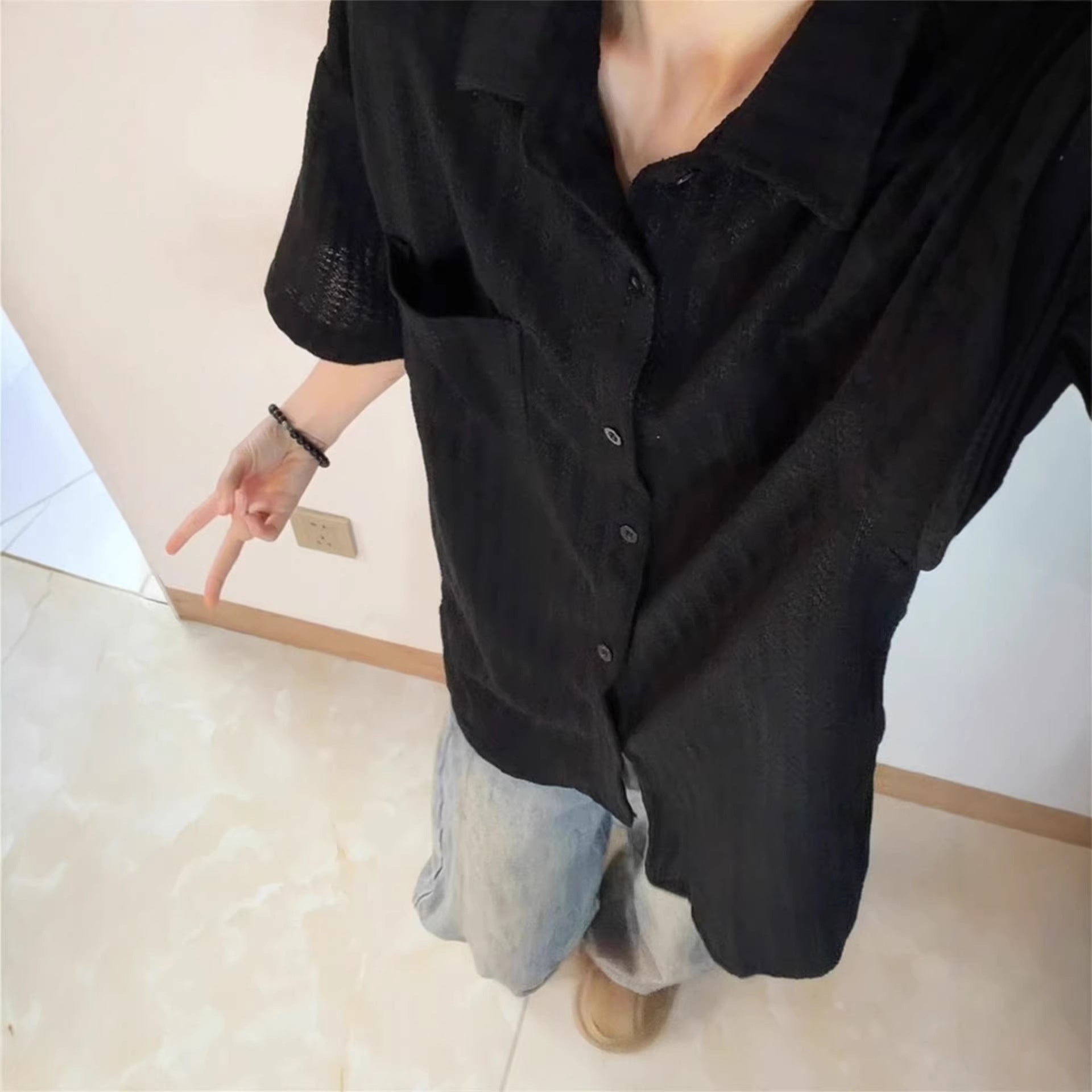Pattern Old Money Style Short Sleeve Shirt for Men
