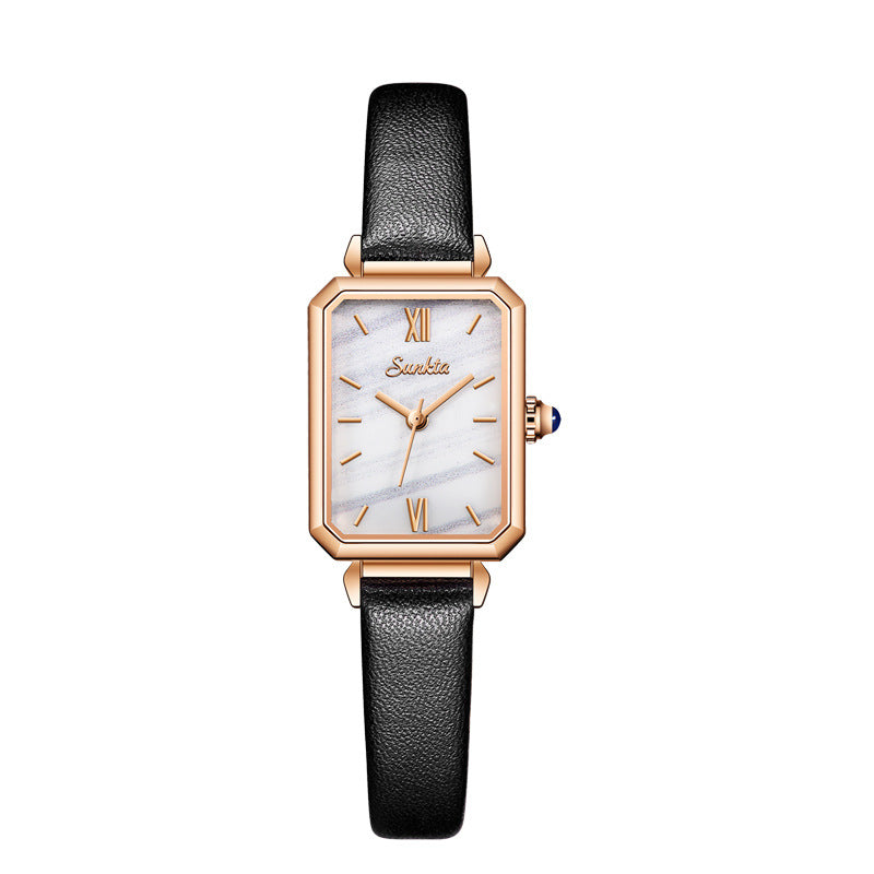 Waterproof Square Quartz Wristwatch for Women