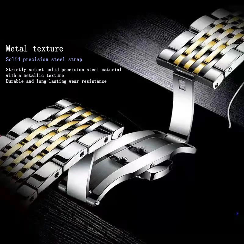 Waterproof Double Calendar Luminous Quartz Watch