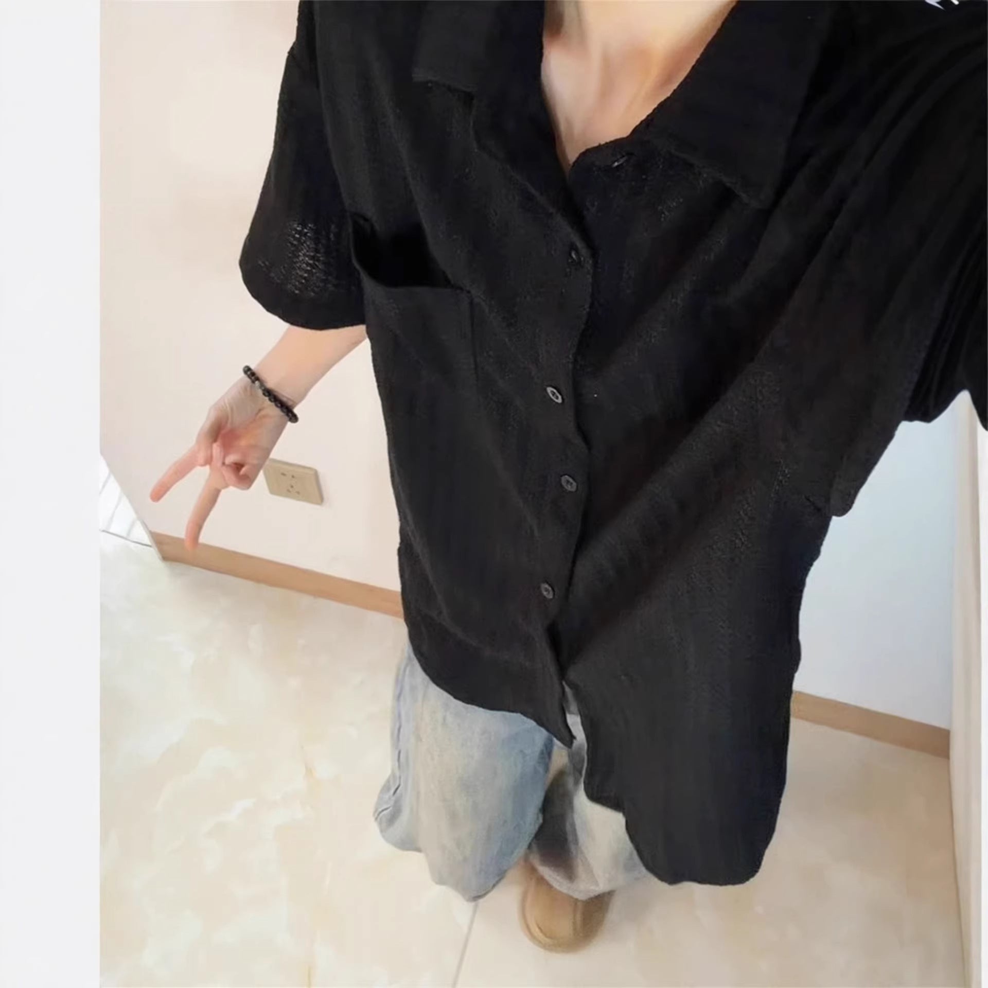 Pattern Old Money Style Short Sleeve Shirt for Men