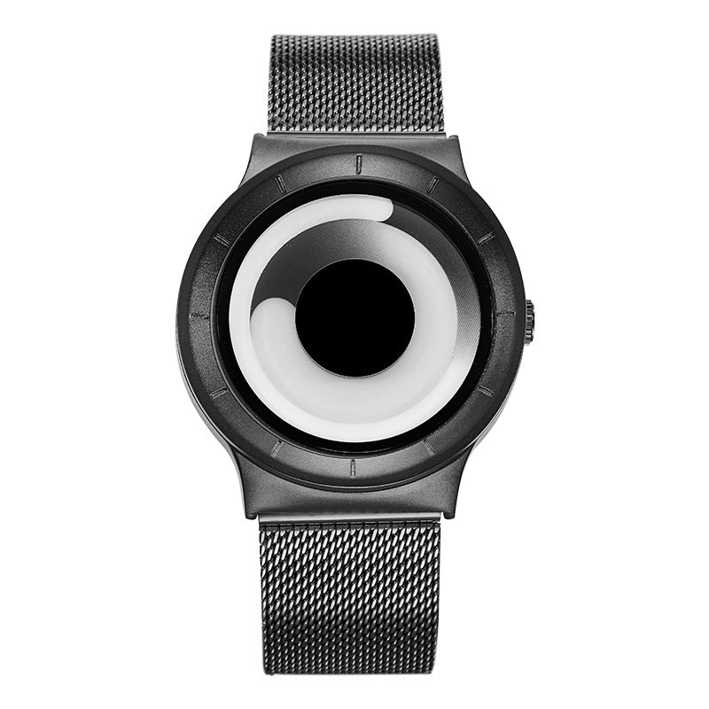 Unisex Whirlpool Pointerless Dial Quartz Watch
