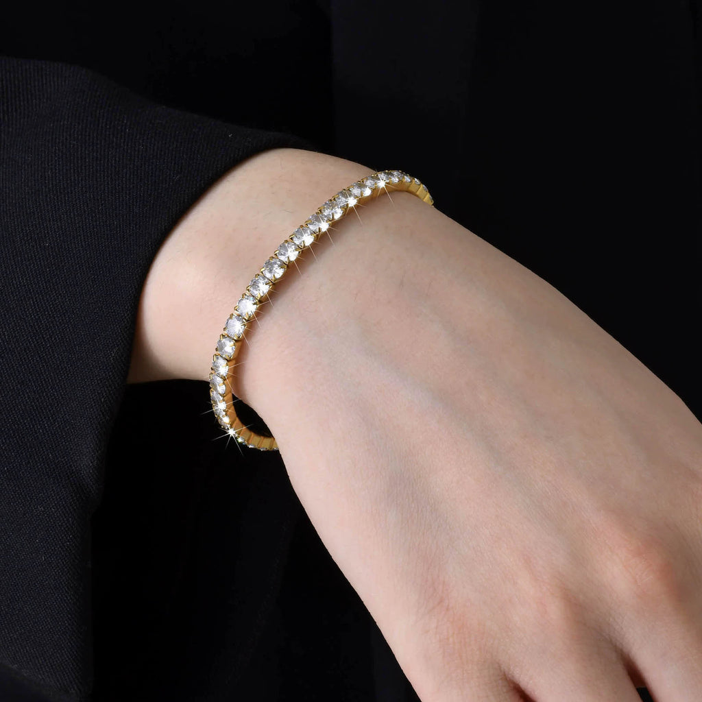 Full Diamond Tennis Bracelet Jewelry