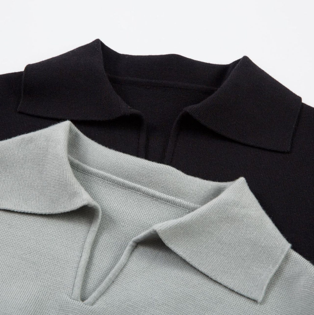 Modish Simple Collar Old Money Style Versatile Long Sleeve Sweater