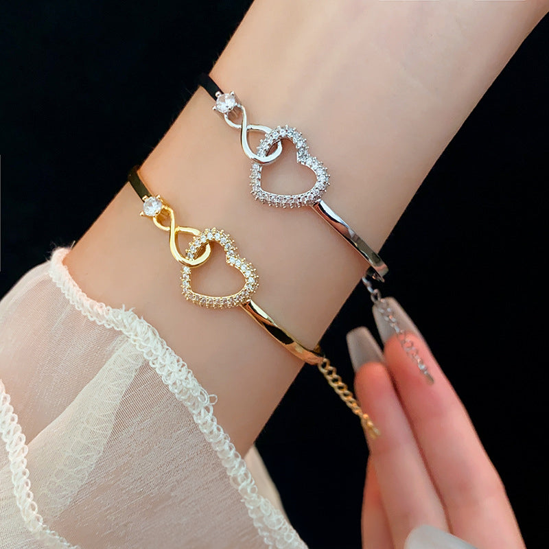 Infinite Heart Bracelet for Daughter
