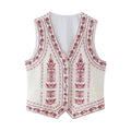 Embroidered shoulder jacket for women