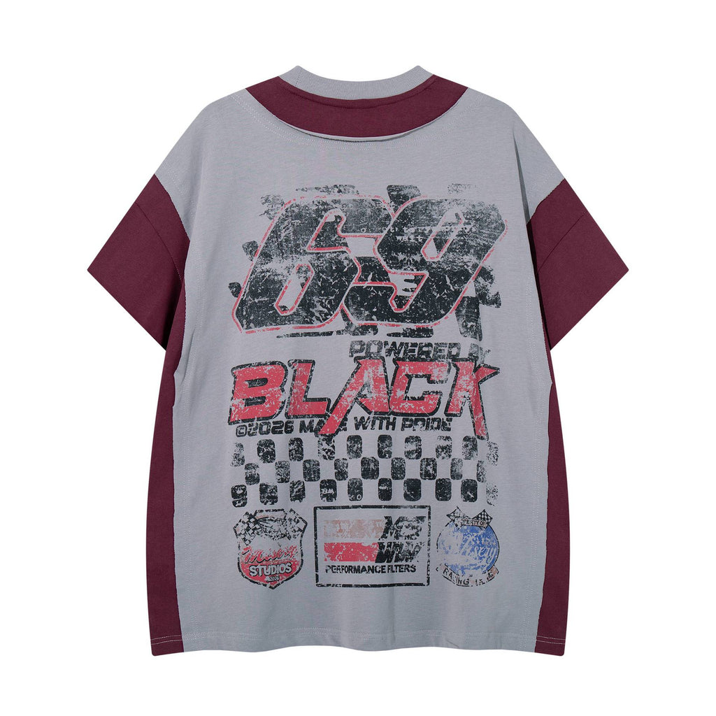 Vintage Paneled Short Sleeve T-Shirt
