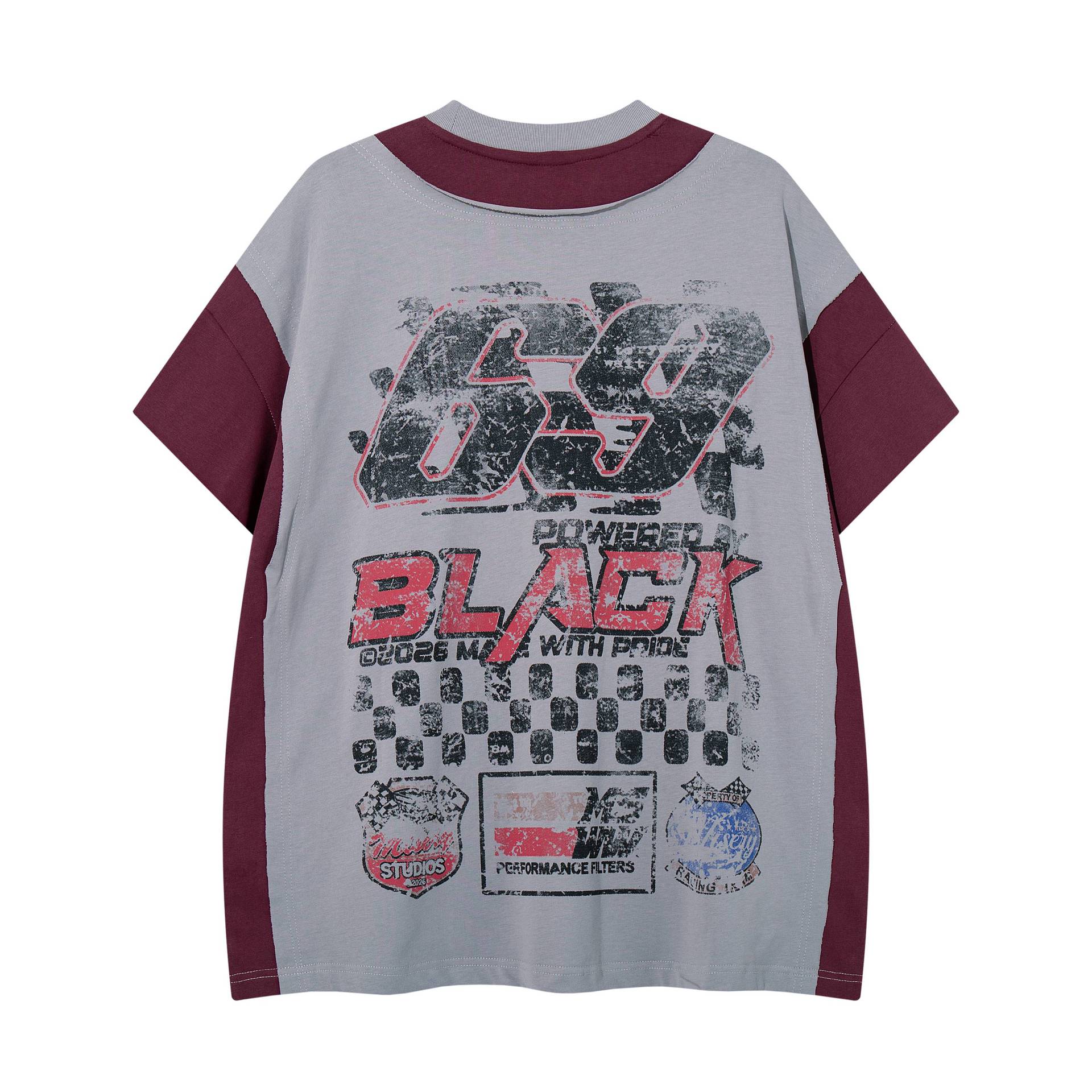 Vintage Paneled Short Sleeve T-Shirt