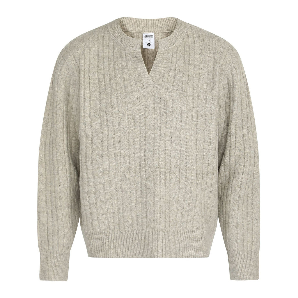 Vintage High-End Unisex Minimalist Sweater, Old Money Style, Trendy Men's Loose Long Sleeve Knitwear
