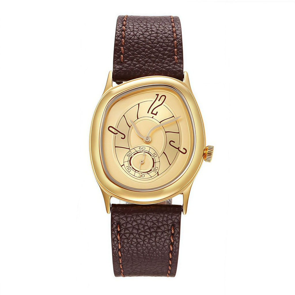 Unisex Twisted Asymmetric Quartz Strap Watch