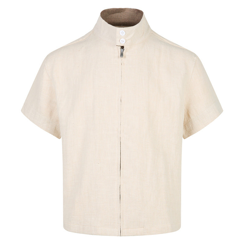 Short Sleeve Shirt for Men Cleanfit Design Top Old Money Style