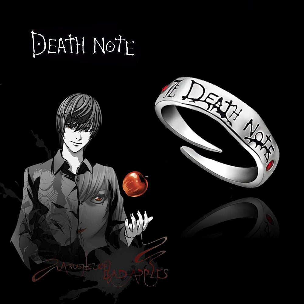 Anime Merchandise Jujutsu Kaisen Yuta Okkotsu Riko Style Couple Simple Open Ring Crystal Jewelry