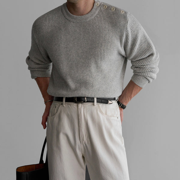Classic Crewneck Knitted Sweater