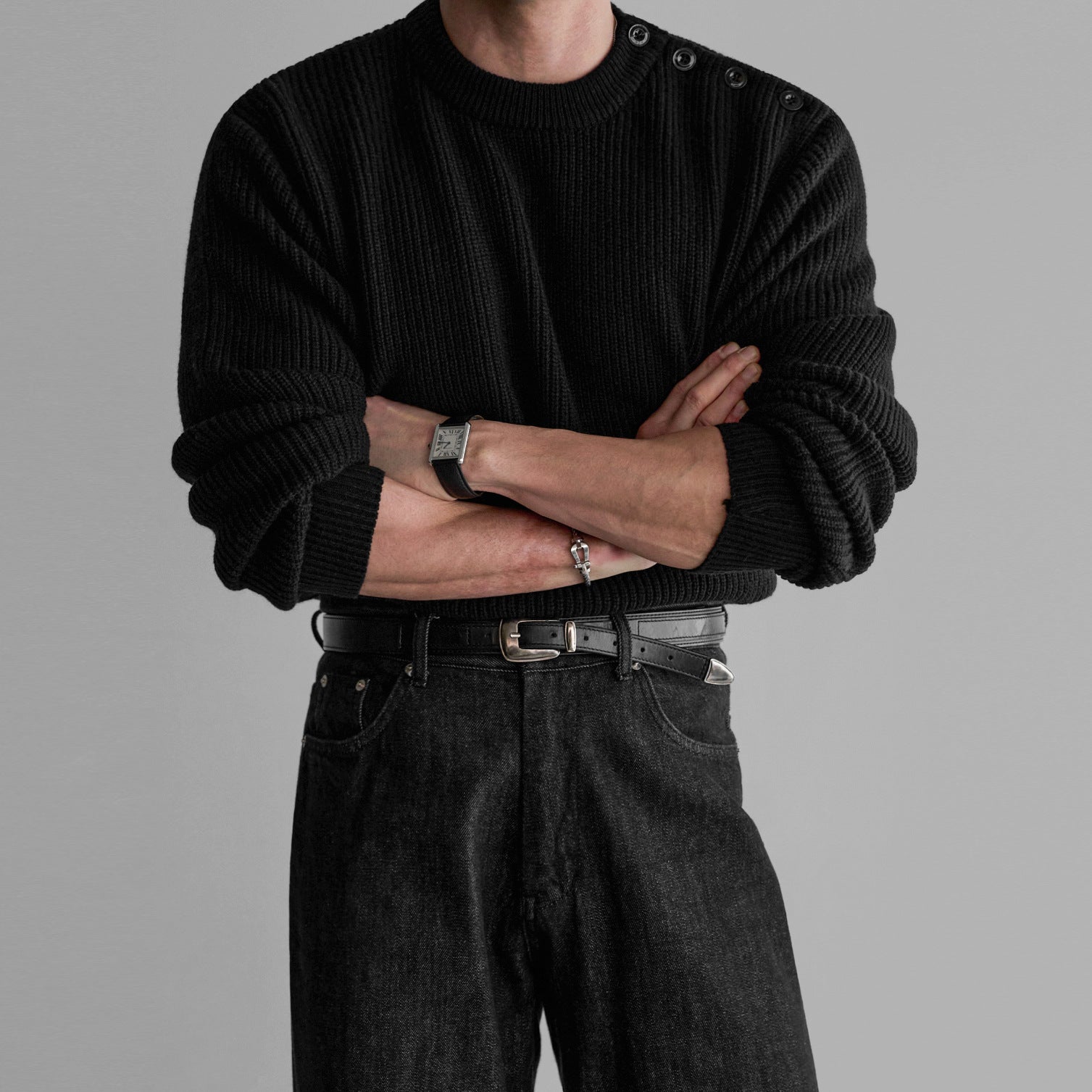 Classic Crewneck Knitted Sweater