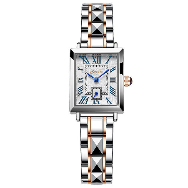 Waterproof Square Quartz Wristwatch for Women