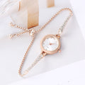 Diamond Inlaid Adjustable Bracelet Watch