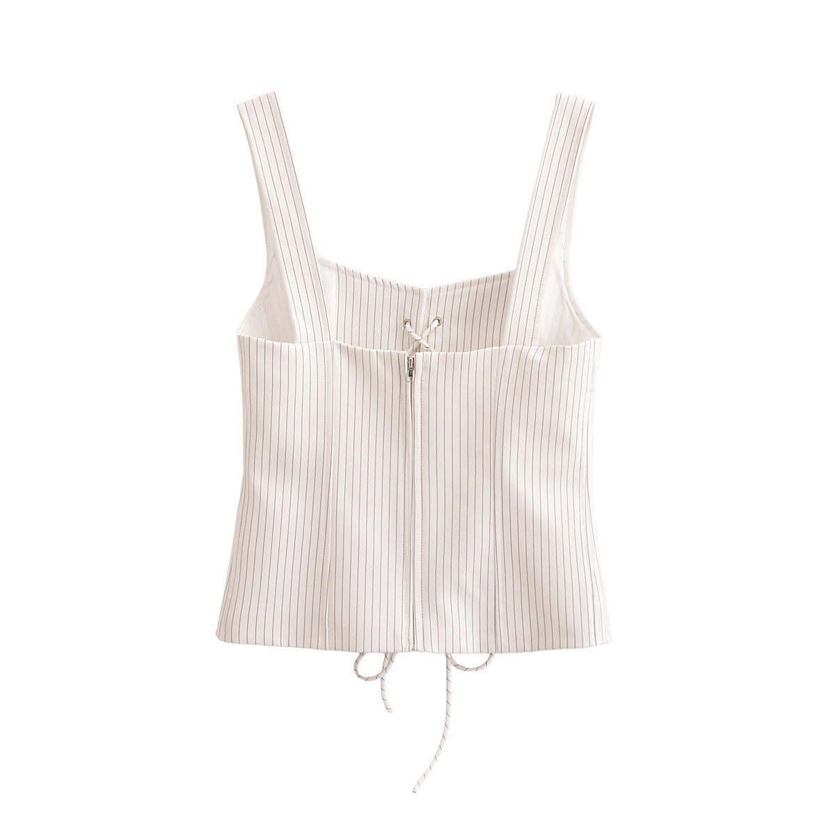 Sleeveless Striped Strap Tank Top