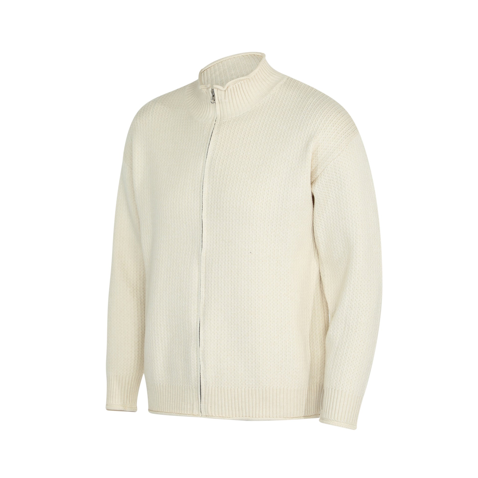 Vintage Elegant Minimalist Solid Color Cardigan Sweater Old Money Style Trendy Men's Long Sleeve Knitwear