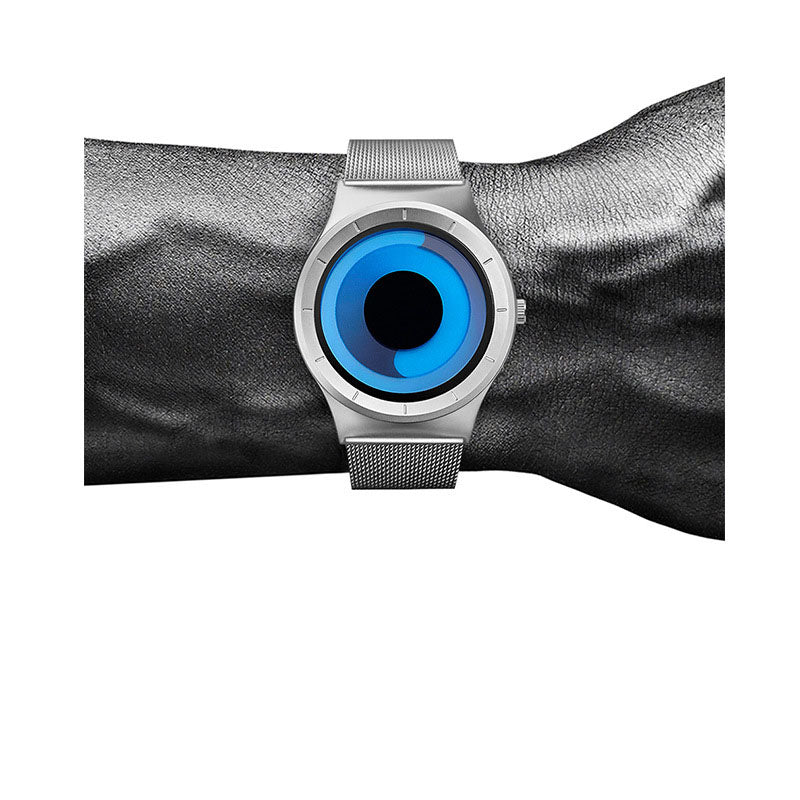 Unisex Whirlpool Pointerless Dial Quartz Watch