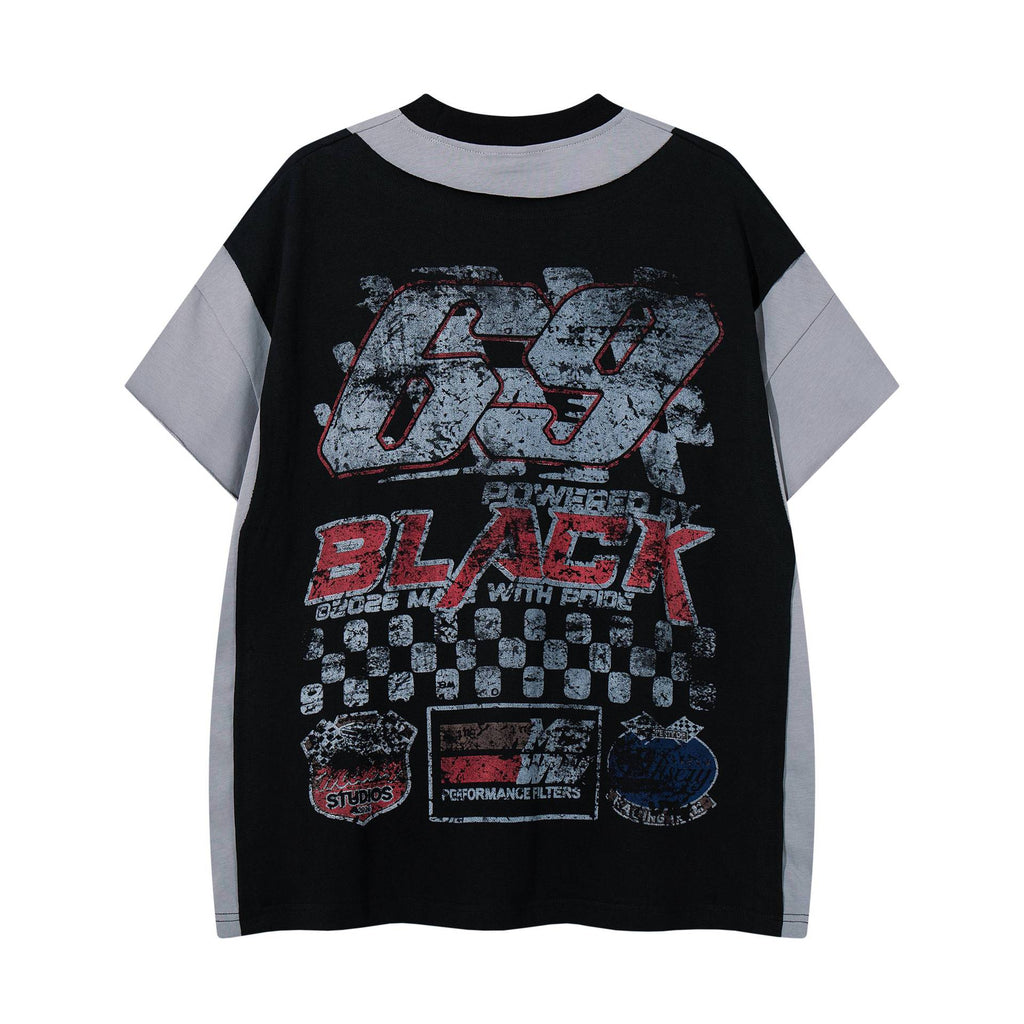 Vintage Paneled Short Sleeve T-Shirt