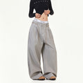Vintage Relaxed Casual Pants Men Women Stripe Drape High-end Old Money Style Leisure Trousers Trendy