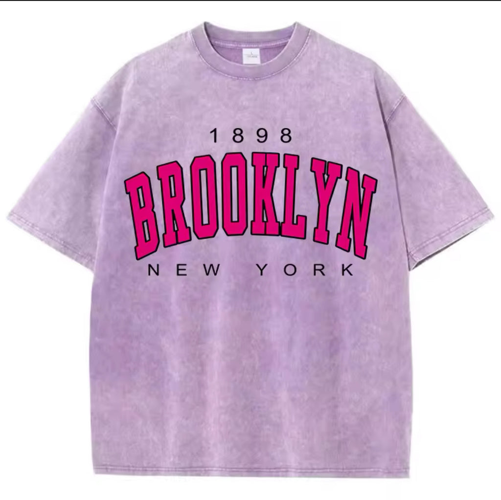 Washed loose top for women