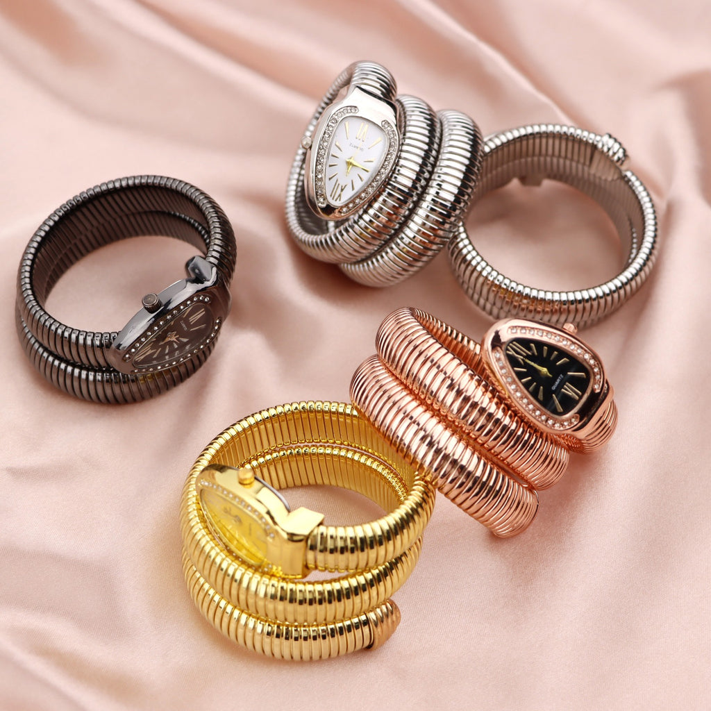 Serpent Quartz Bracelet Watch for Women