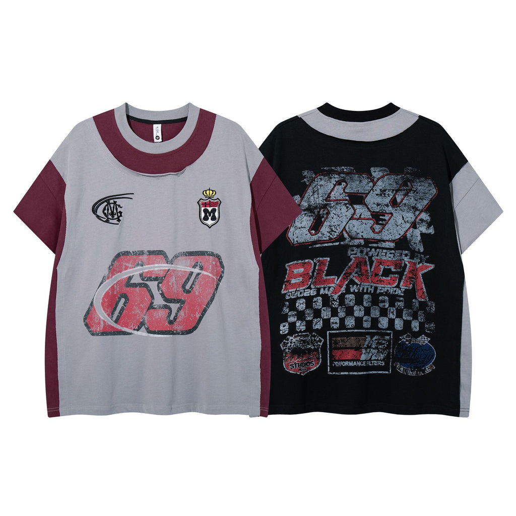 Vintage Paneled Short Sleeve T-Shirt