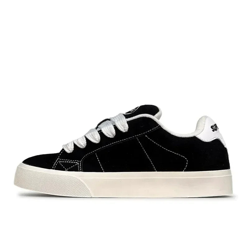 Chunky Platform Lace-Up Skate Sneakers