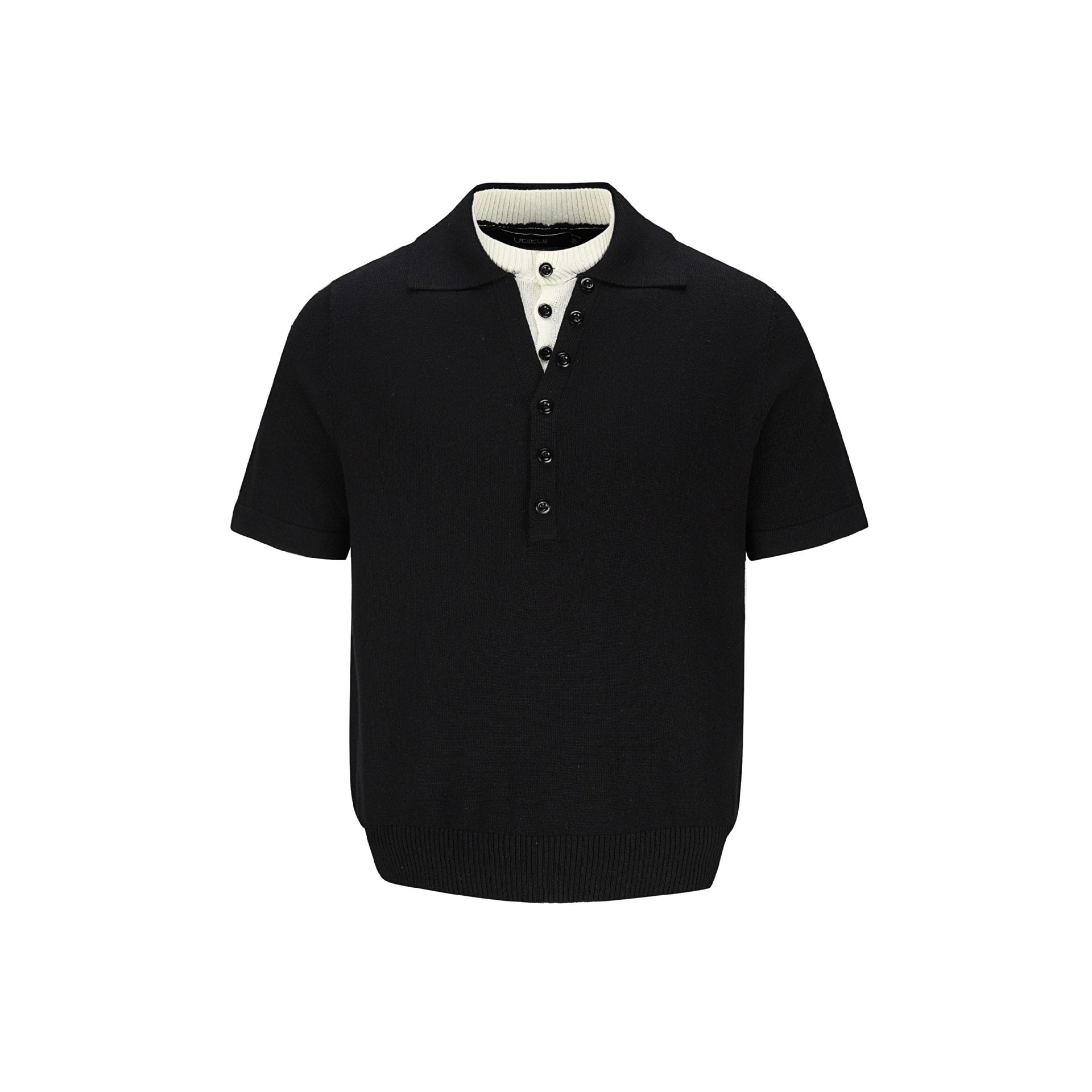 Layered Linen-Blend Short Sleeve Knit Tee