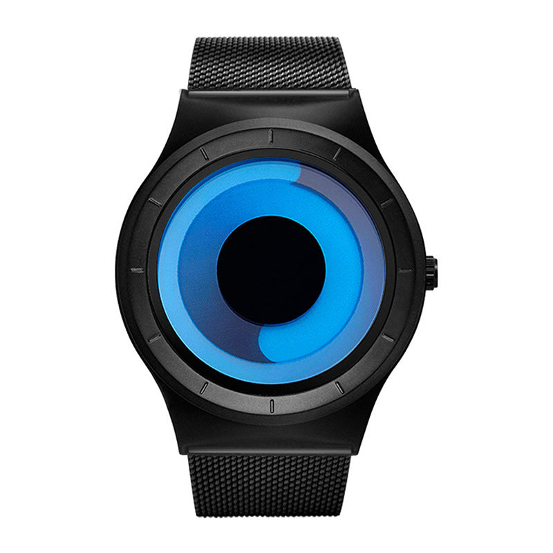 Unisex Whirlpool Pointerless Dial Quartz Watch