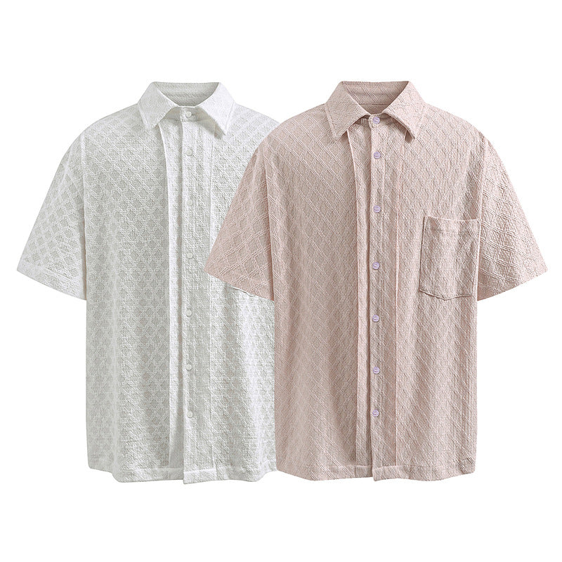 Relaxed-Fit Short Sleeve Dress Shirt