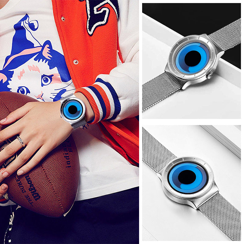 Unisex Whirlpool Pointerless Dial Quartz Watch