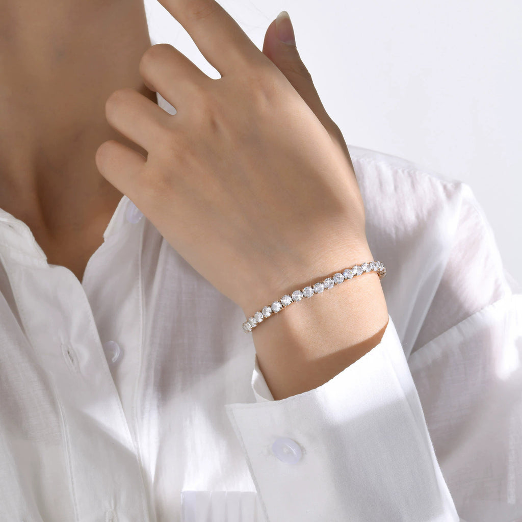 Full Diamond Tennis Bracelet Jewelry