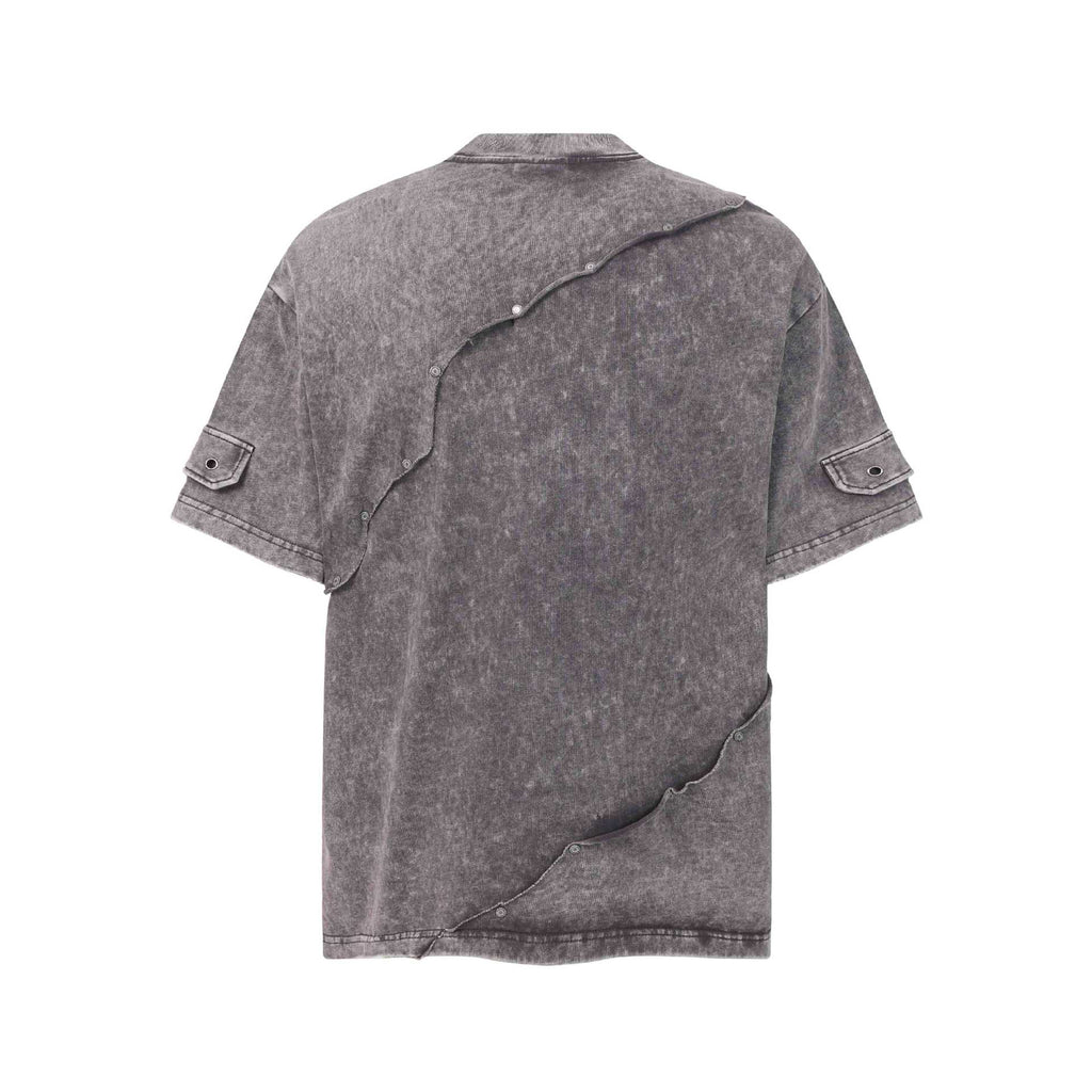 Vintage Deconstructed Rivet Short Sleeve T-Shirt