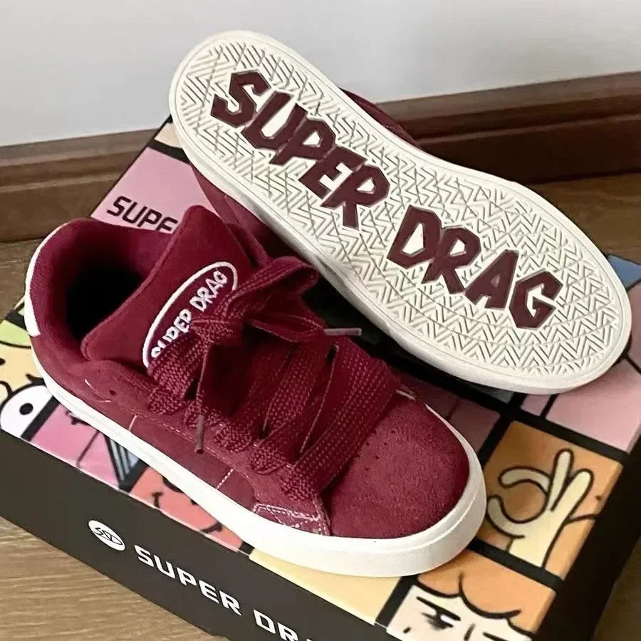 Chunky Platform Lace-Up Skate Sneakers