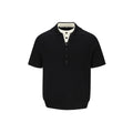 Layered Linen-Blend Short Sleeve Knit Tee