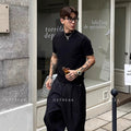 Old Money Style Relaxed Fit Regular Shoulder T-Shirt