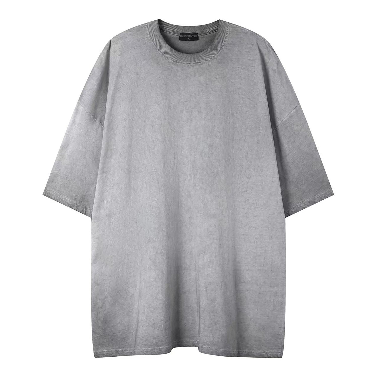 Plain Vintage-Wash Short Sleeve T-Shirt