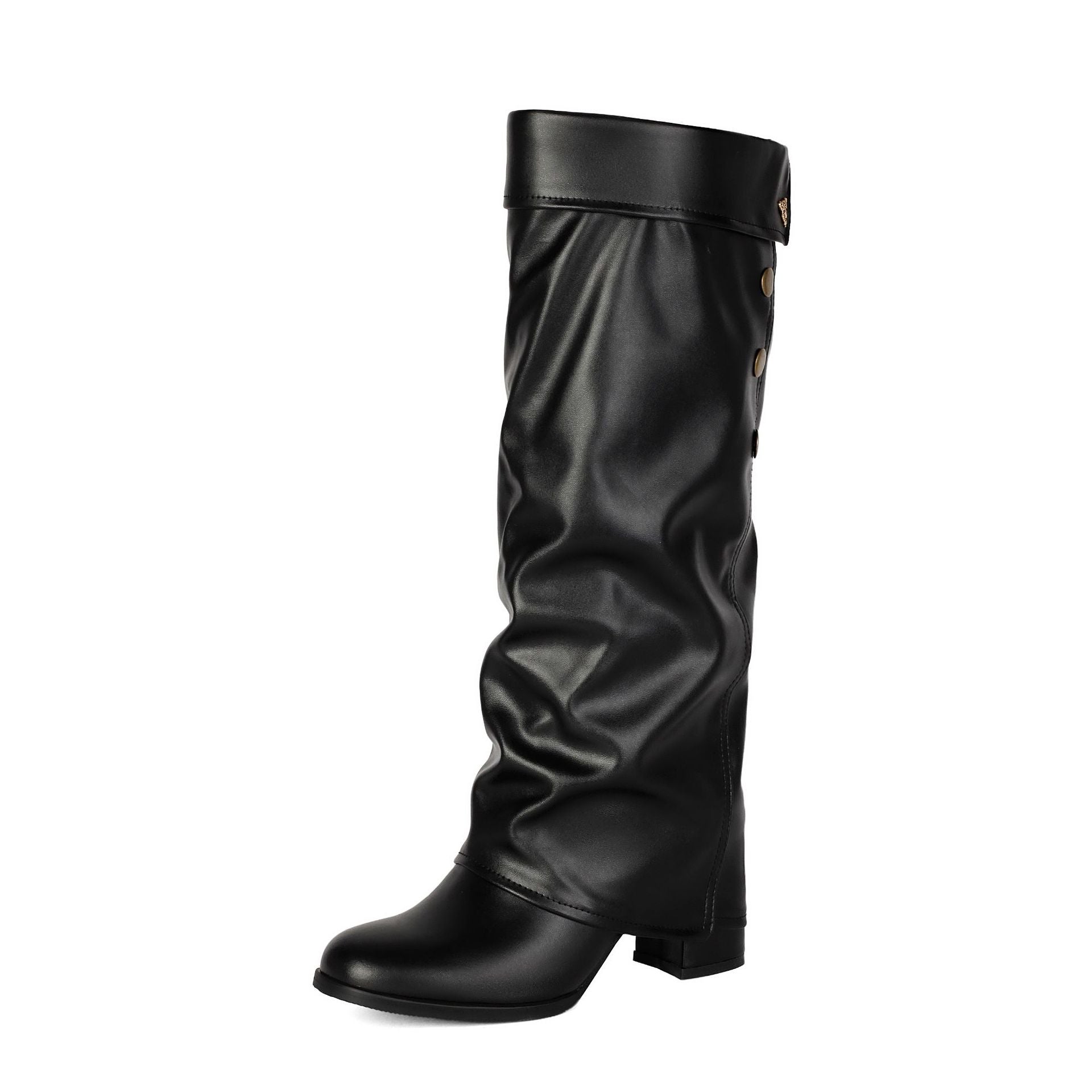 Autumn and winter high heels, thick heels, one foot stomping, warehouse tube high pass boots for women