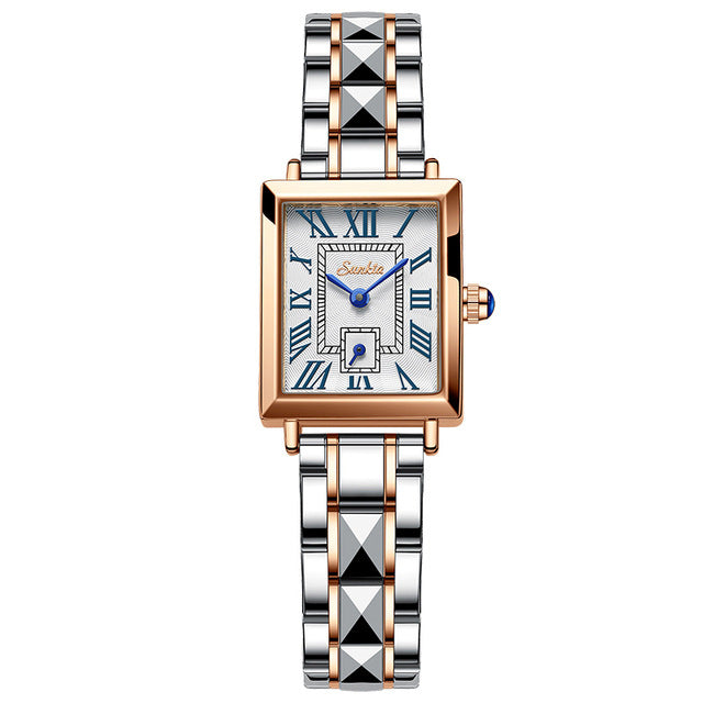 Waterproof Square Quartz Wristwatch for Women